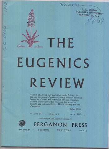 The Eugenics Review  by