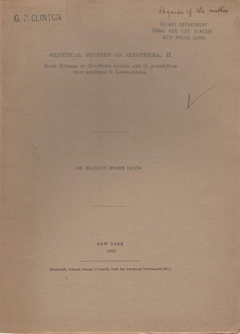 Genetical Studies on Oenothera. II. Some Hybrids of Oenothera biennis and O. grandiflora that Resemble O. Lamarckiana