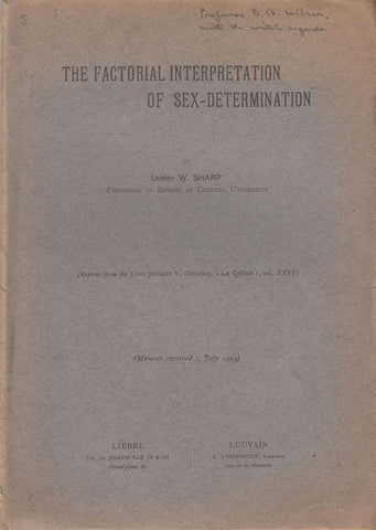 The Factorial Interpretation of Sex-Determination