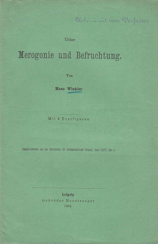 Ueber Merogonie und Befruchtung