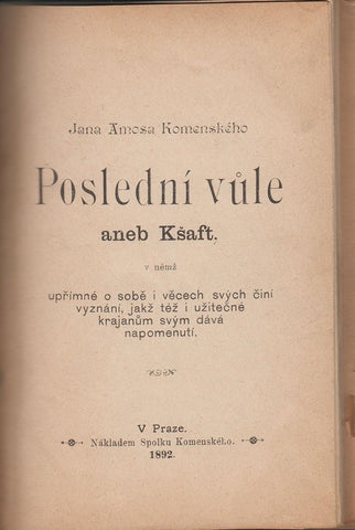 Group of Antiquarian pamphlets bound together  In Czech