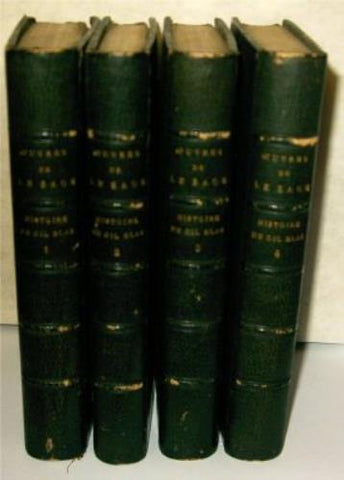 Historie de Gil Blas de Santillane 4 volumes