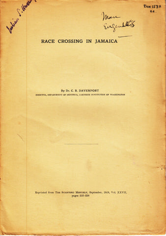 Race Crossing in Jamaica